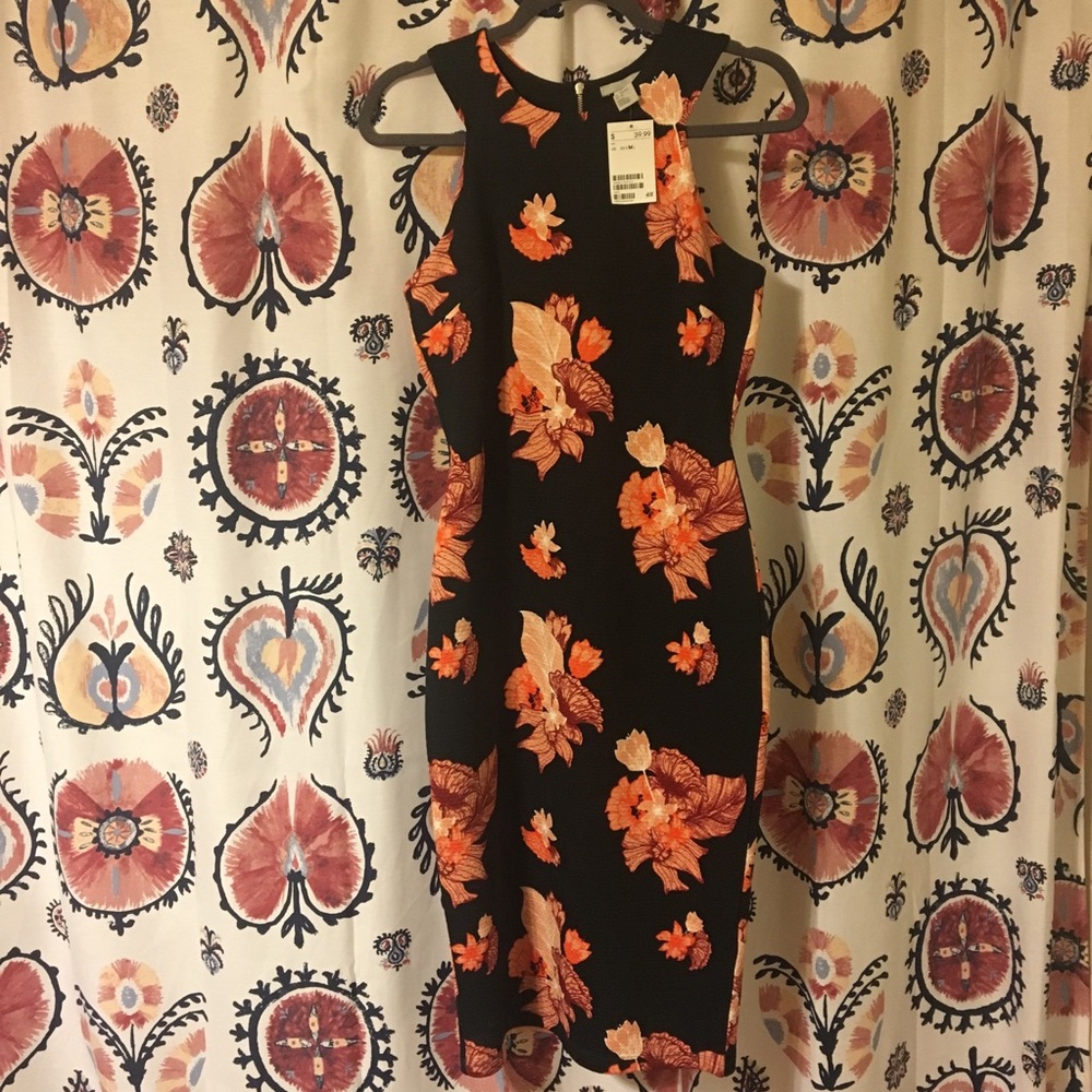 H & M Fitted Floral Dress